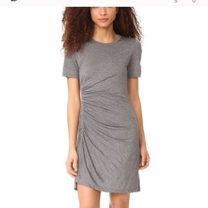 A.L.C. Sally Ruched Jersey T-Shirt Dress